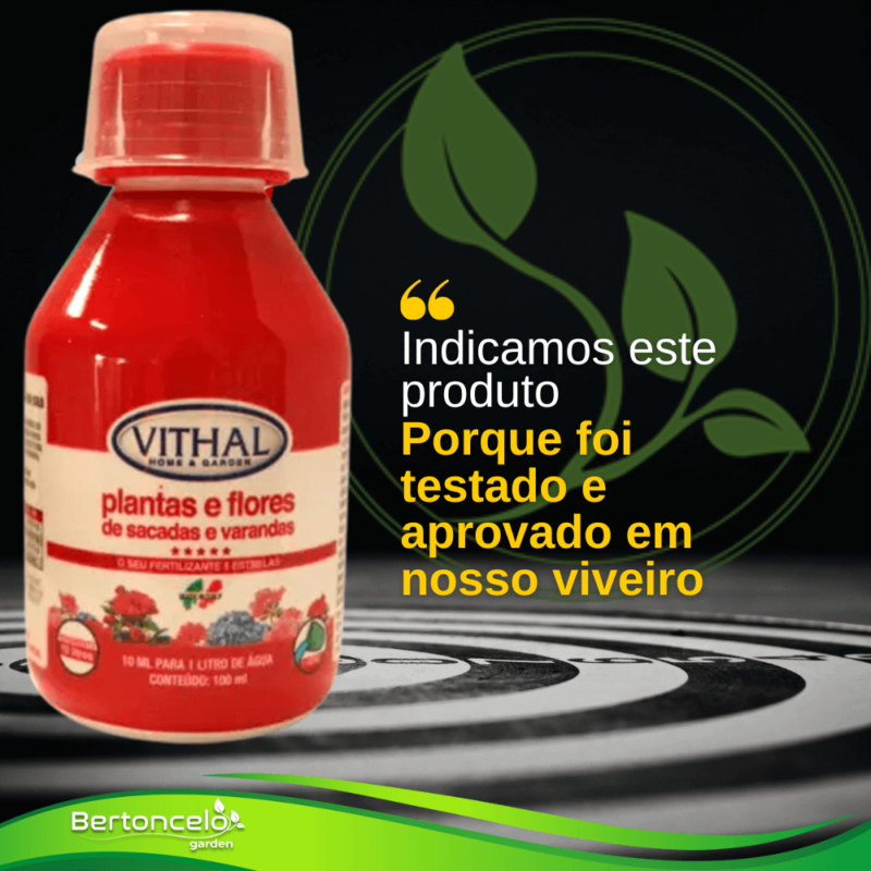 Fertilizante Vithal Plantas e Flores de Sacadas e Varandas 100ml + 1 Brinde - Image 4