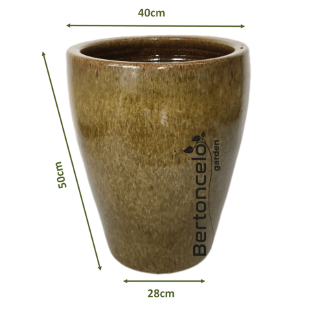 Vaso Esmaltado Est. Vietnamita Caramelo 50x40x28