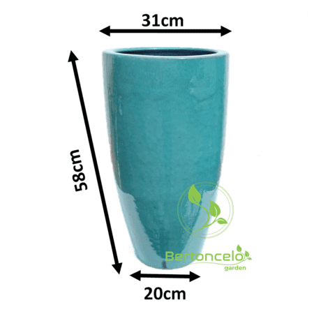 Vaso Esmaltado Est. Vietnamita Tiffany 58x31x20
