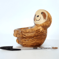 Bicho Preguiça - mini vaso para suculenta - Imagem 2