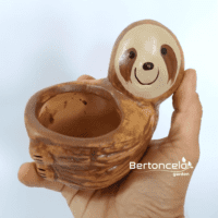 Bicho Preguiça - mini vaso para suculenta - Imagem 3